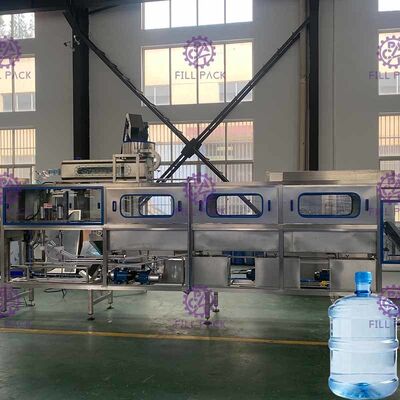 200BPH 갤런 충전물 기계를 세척하는 뜨거운 알칼리성 물 협력 업체