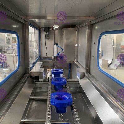 생산 라인을 충전하는 120BPH 5 갤런 18.9L 음료 용수 미네랄 생수 충전기 생수 협력 업체