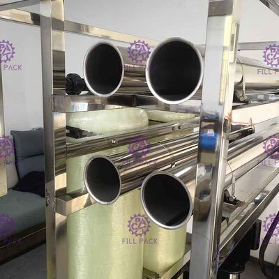 1500LPH RO 처리 공장을 유숙하는 SS304 막 협력 업체