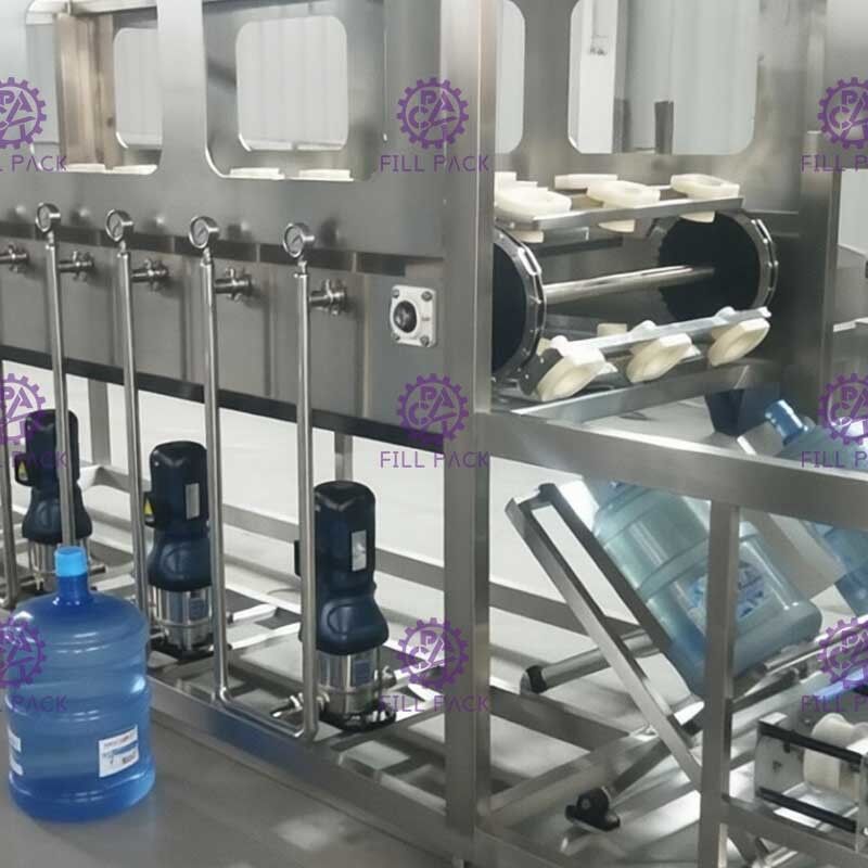 4600*2000*1800mm L 유형 5개 갤런 병 충전물 기계 협력 업체