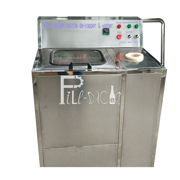 1개의 Decapping 역 SS304 5개 갤런 병 세탁기 협력 업체