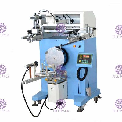 20l 병을 위한 병 라벨러 광전기 탐지를 출력하는 세미오토 회전식 실크 스크린