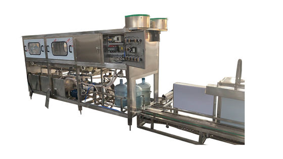 300bph 18.9l 5갤런 물 충전 기계 자동 PLC 제어
